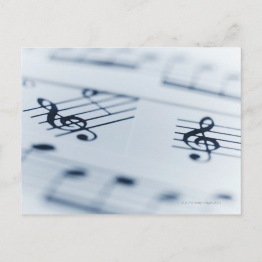 Treble Clef 2 Briefkaart (Voorkant)