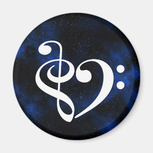 Treble Clef Bass Clef Heart Bug Milky Way Magneet
