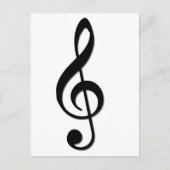 Treble Clef Briefkaart (Voorkant)