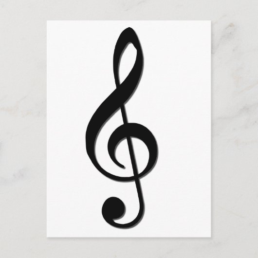 Treble Clef Briefkaart (Voorkant)