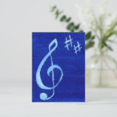 Treble Clef Briefkaart (Staand voorkant)