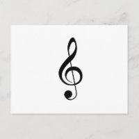 Treble Clef-Briefkaart