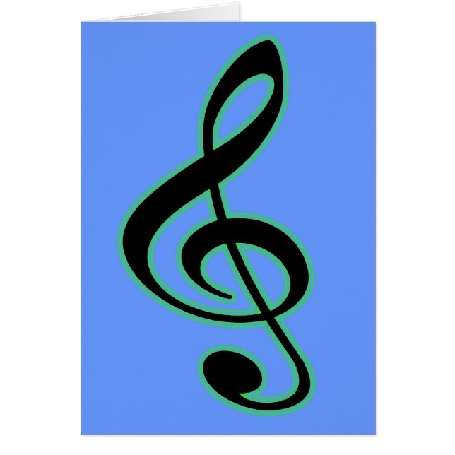 Treble Clef Card (Voorkant)