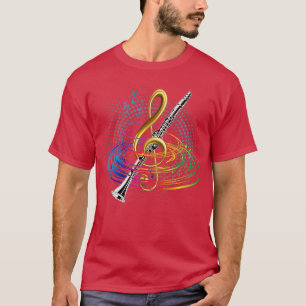 Treble Clef Clarinet T-shirt