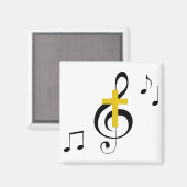 Treble Clef en Cross Magneet (Voorkant / Achterkant)