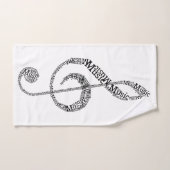 Treble Clef Handdoek (Handdoek)