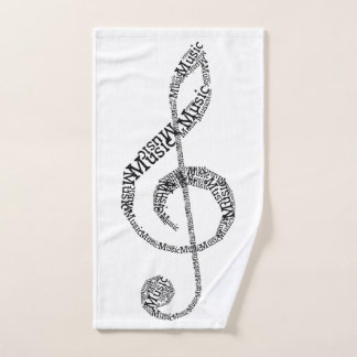 Treble Clef Handdoek