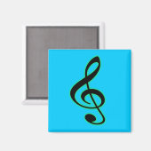 Treble Clef magneet (Voorkant / Achterkant)