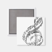 Treble Clef Magneet (Voorkant / Achterkant)