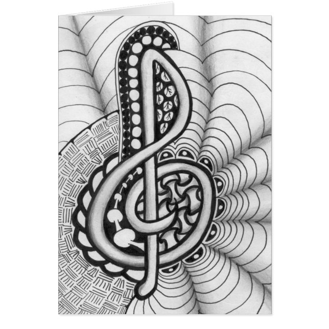 Treble Clef Music Doodle (Devant)