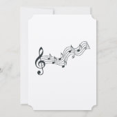 Treble Clef Music Faire-part de mariage (Dos)