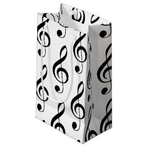 Treble Clef Musical Gift Bag Klein Cadeauzakje