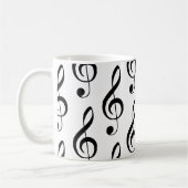 Treble Clef Musical Music Lover Singer Piano Mok (Links)