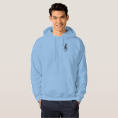 Treble Clef Musical Note Hoodie (Voorkant volledig)