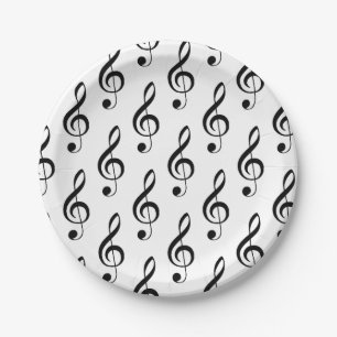 Treble Clef Musical Paper Bord