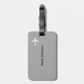 Treble Clef Musician Travel Bagagelabel (Achterkant verticaal)