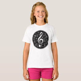  Treble Clef Muzieknoten kunstwerk T-shirt