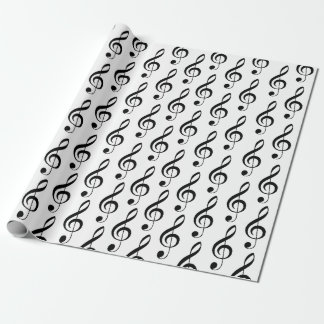 Treble Clef muzikaal inpakpapier