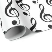 Treble Clef muzikaal inpakpapier (Rol Hoek)