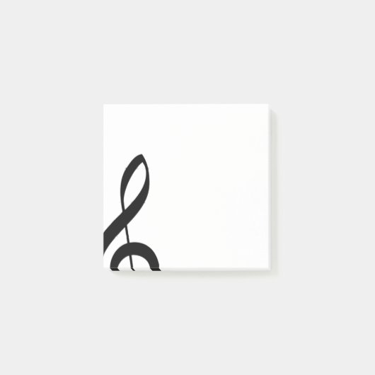 Treble Clef Muzikale Post-it Notities Post-it® Notes (Voorkant)