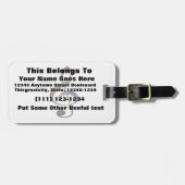 Treble Clef nebula 1 Bagagelabel (Voorkant horizontaal)