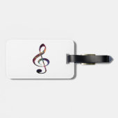 Treble Clef nebula 1 Bagagelabel (Achterkant horizontaal)