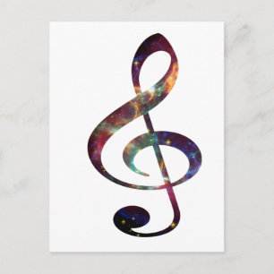 Treble Clef nebula 1 Briefkaart