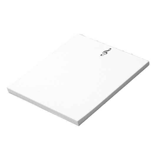 Treble Clef Notepad Notitieblok (Gedraaid)