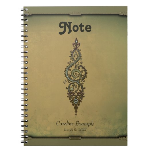 Treble Clef Notitieboek (Voorkant)