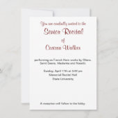 Treble Clef Overweging Kaart (Achterkant)