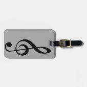 Treble Clef-pictogram Bagagelabel (Voorkant horizontaal)