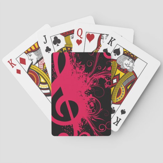 Treble Clef Pokerkaarten (Achterkant)