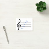 Treble Clef Post-it Notes (regelrijmpjes) (Kantoor)