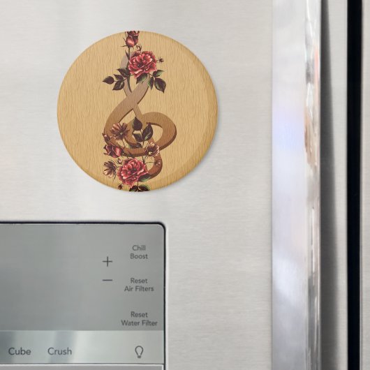 Treble Clef Rozen Magneet (Insitu (Koelkast))
