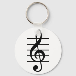 Treble Clef Sleutelhanger