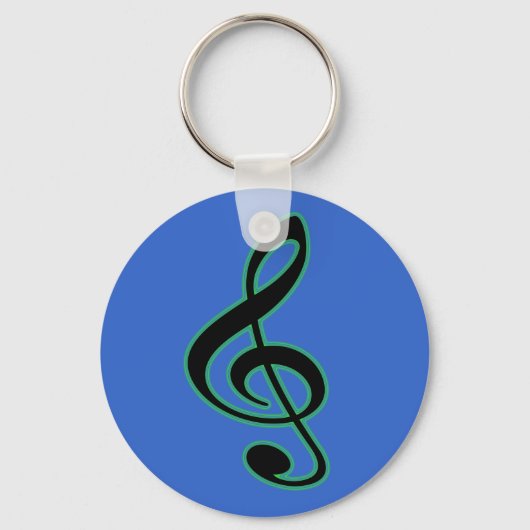Treble Clef Sleutelhanger (Voorkant)