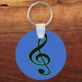 Treble Clef Sleutelhanger (Voorkant)