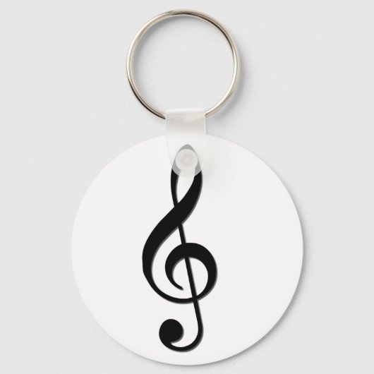 Treble Clef Sleutelhanger (Voorkant)