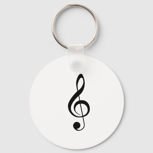 Treble Clef Sleutelhanger (Voorkant)
