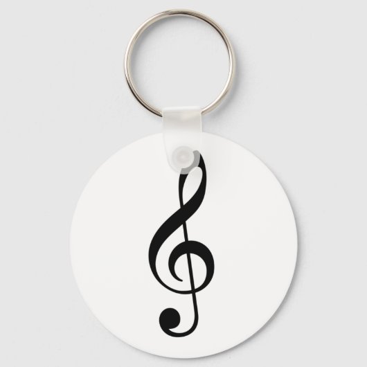 Treble Clef Sleutelhanger (Voorkant)