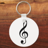 Treble Clef Sleutelhanger (Voorkant)