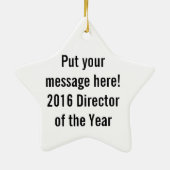 Treble Clef Star | musicus Keramisch Ornament (Achterkant)