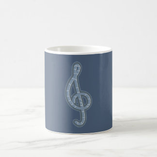 treble clef-sticker koffiemok