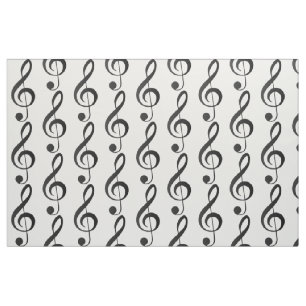 Treble Clef Stof