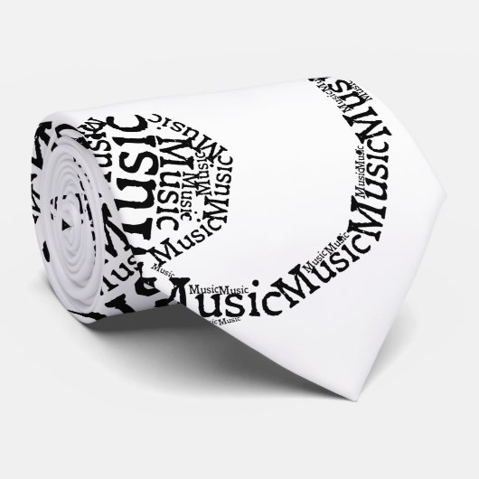 Treble Clef Stropdas (Opgerold)