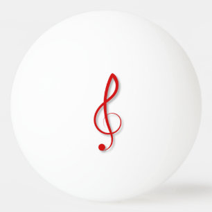 Treble Clef Table Tennis Ball