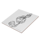 Treble Clef Tegeltje (Zijkant)