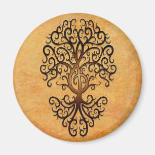 Treble Clef Tree, bruin Magneet