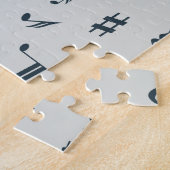 Treble Clef Wave Rainbow-kleuren Legpuzzel (Zijkant)