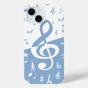 Treble Clef Wave Sky Blue en White